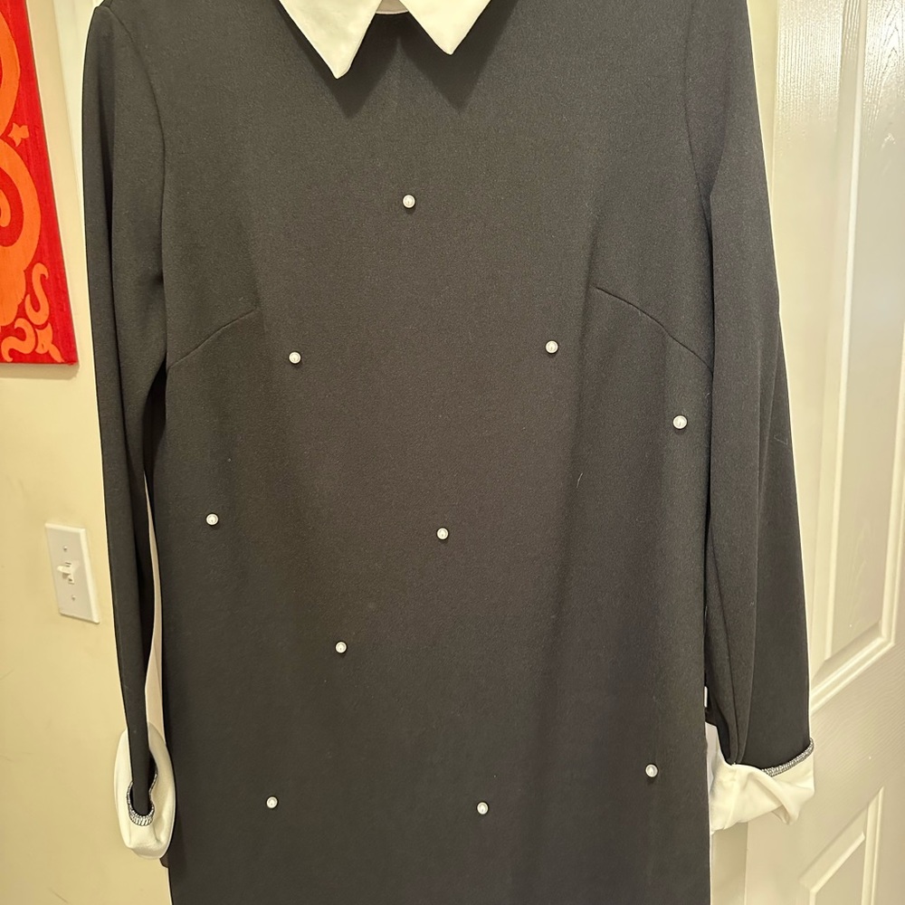 SHEIN black and white dress.  Could be used for Wednesday Addams costume! SizeL.